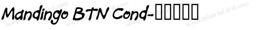 Mandingo BTN Cond字体转换